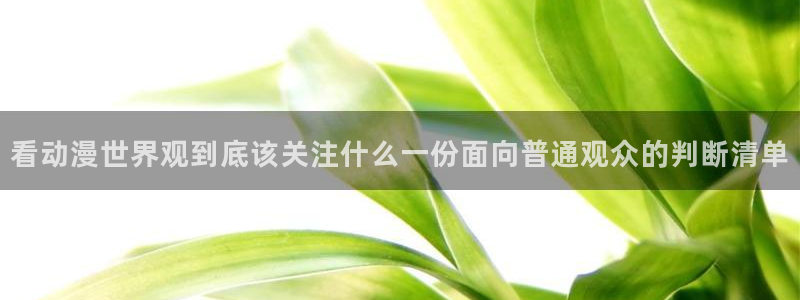 omofun国产动漫免费观看：看动漫世界观到底该关注什么一份面向普通观众的判断清单配图